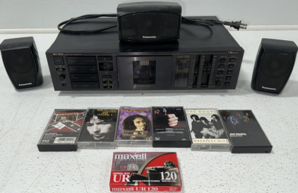 Nakamichi* Tape Player & (3) Panasonic* Speakers