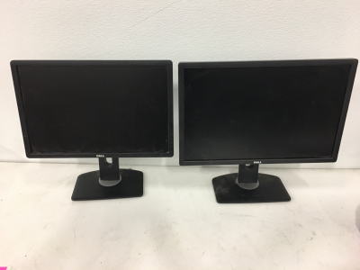 (1) 25.5” Dell Computer Monitor, (1) 23.5” Dell Computer Monitor