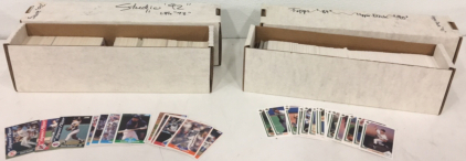 (500+) 1992 Score Baseball Cards In Large Card Orgainizer (500+) 1991 Upper Deck Baseball Cards In Large Card Orgainizer