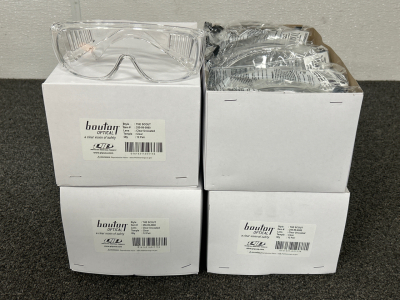 (4) Boxes of Bouton Safety Glasses