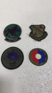 (4) Original Vintage WW2 To Vietnam Era Air Force Army Badge Patches Including Us 9th Infantry Division Patch