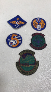 (5) Original Vintage WW2 To Vietnam Era Air Force Badge Patches Including WW2 US Army 5th Air Force Patch!!