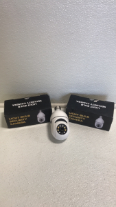(2) New Dot.Com Products Light Bulb Security Cameras