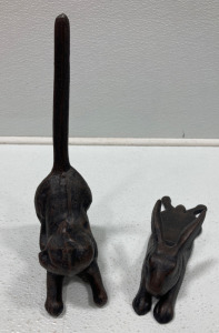 Cast Iron Rabbit Door Stop, Cast Iron Cat Door Stop