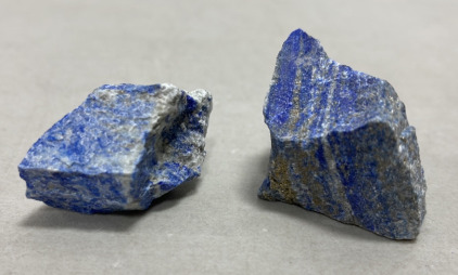 (2) Pc 416.00ct High Quality Rough Lapis Gemstones For Cabbing