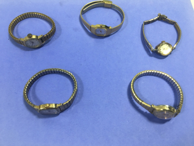 (3) Timex And (2) WalTham Ladies Watches