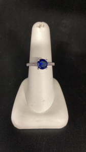 Blue Sapphire .925 Ring Size 7.5