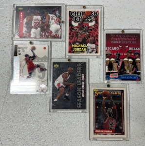 (6) NBA Michael Jordan Basketball Cards