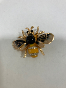 Yellow And Black Bee Pin