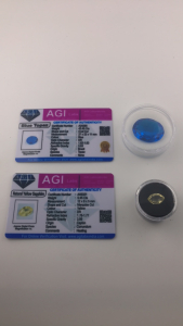 (1) 42.45ct Certified Brazilian Blue Topaz (1) Certified 5.95ct Natural Ceylon Marquise Cut Gemstone