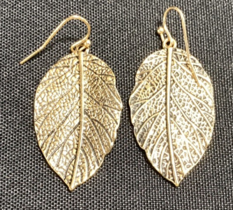 Metal Leaf Earrings