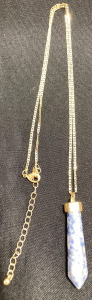 24&rdquo; Cable Link Chain w/ Healing Stone