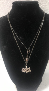 (2) Fashion Pendant Necklaces