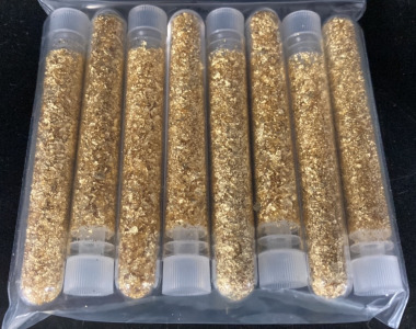 (8) Vials of Gold Flake/Leaf