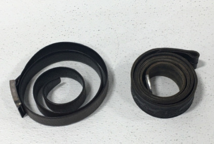 (2) Black Leather Belts