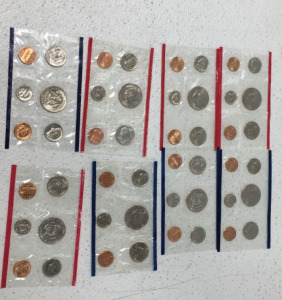 (4) Sets Of 1984 Uncirculated Coin Set United States Mint