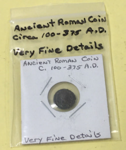 Ancient Roman Coin, C. 100-375 A.D Very Fine details