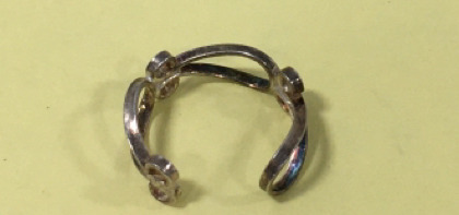 CUUUUUTE Sterling.925 Silver Toe Ring-Size 2.5-8g