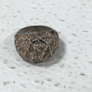 Big Vintage Sterling.925 Silver DOMED Net Cocktail Ring-Size 6.25-7.8g