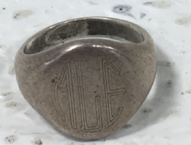 Signed Vintage Sterling.925 Silver Signet Ring-Size 5.75-6.8g
