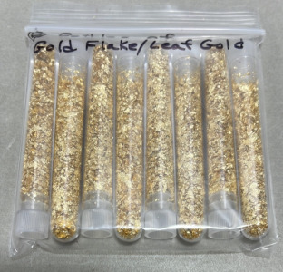 (8) Bottles Of Gold Flake/Leaf Gold