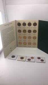 (1) Presidential Dollar Set Filled From 2007-2011 (1) 1922 German Coin (1) 1907 Indian Head Penny (1) 1944 Wheat Penny (1) 1960 Wheat Penny (1) 1958 Penny (1) 1955 Wheat Penny