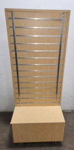 Wood Display Case On Wheels