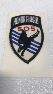 (1) Vintage Original US Army 505th Airborne Parachute Infantry Honor Guard Badge Patch