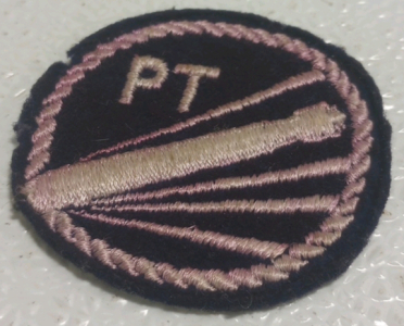 Vintage Original WW2 US Navy Patrol Torpedo Boat Purple Cotton Patch