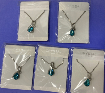 (5) Crystal Jewelry Necklaces