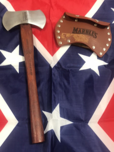 (1) 5&rdquo; Marbles Double Headed Axe (1) 3ft x 5ft confederate flag