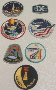 (7) Vintage Original NASA Space Program Mission Patches Including (1) Gemini 12 and More!!