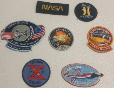 (7) Vintage Original NASA Space Program Mission Patches Including Apollo 13 and More!!