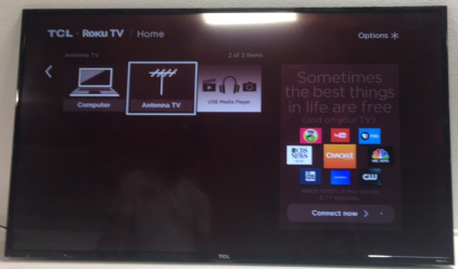 TCL 55&rdquo; 4K Roku TV w/ Remote