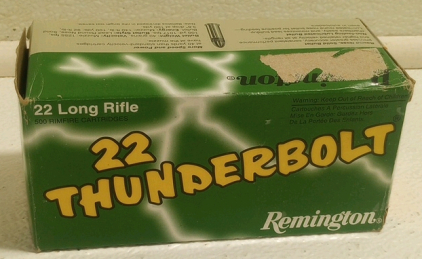 (500) Remington Thunderbolt .22LR Ammunition Cartridges