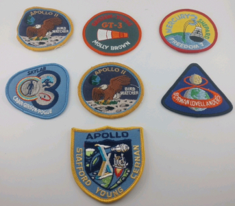(7) Vintage Original NASA Space Program Mission Patches Including (2) Apollo 11 and More!!