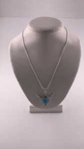 22&rdquo; Turquoise Western Cow .925 Necklace