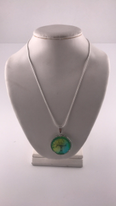 18&rdquo; Tibetan Silver Multicolored &ldquo;Tree Of Life&rdquo; .925 Necklace