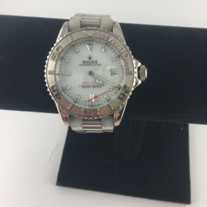 (1) ROLEX Oyster Perpetual Date Silver Men&rsquo;s Watch