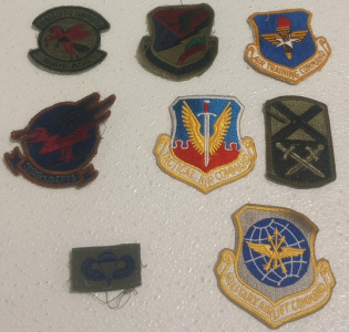 (8) Vintage Original US Military Korean - Vietnam ERA Patches Including Air Force Air Tactical Command Patch and More!!