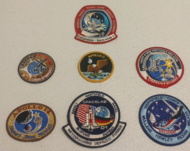 (7) Vintage Original NASA Space Program Mission Patches Including Apollo 11 and More!!