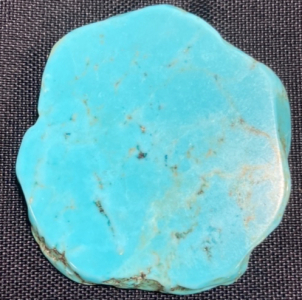 147.40ct Turquoise Gemstone Freeform Slice Cabochon