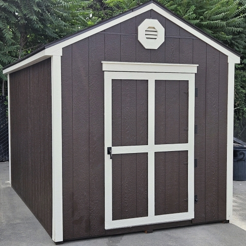 <MB> New Wood Storage Shed w/ Keys