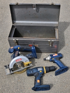 Ryobi Cordless Tools, 18" Toolbox