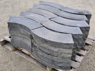 <Offsite> (60) Posa Terra Wall Cap Blocks