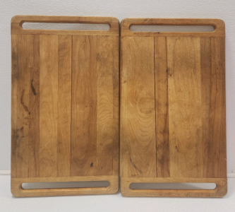 (2) Large Wood Cutting Boards