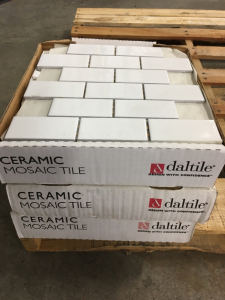 (3) Boxes of Ceramic Mosaic Tile Daltile (12) Sheets per Box