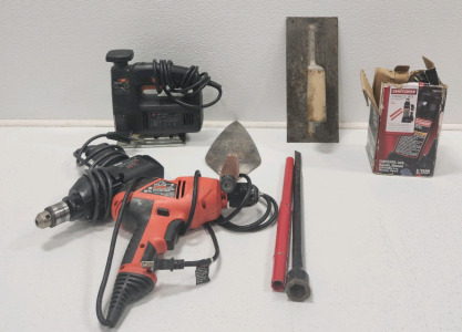 Black And Decker Drill, Craftsman Drill, Black And Decker Jig Saw, Craftsman Hydraulic Jack And More