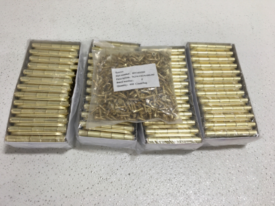 (100) Door Hinges Gold Color With Screws New in Packing