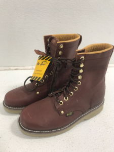 AdTec Advanced Technology Work Boots 8.5 Mens Genuine Leather Water Resistant Oil Tanned Leather